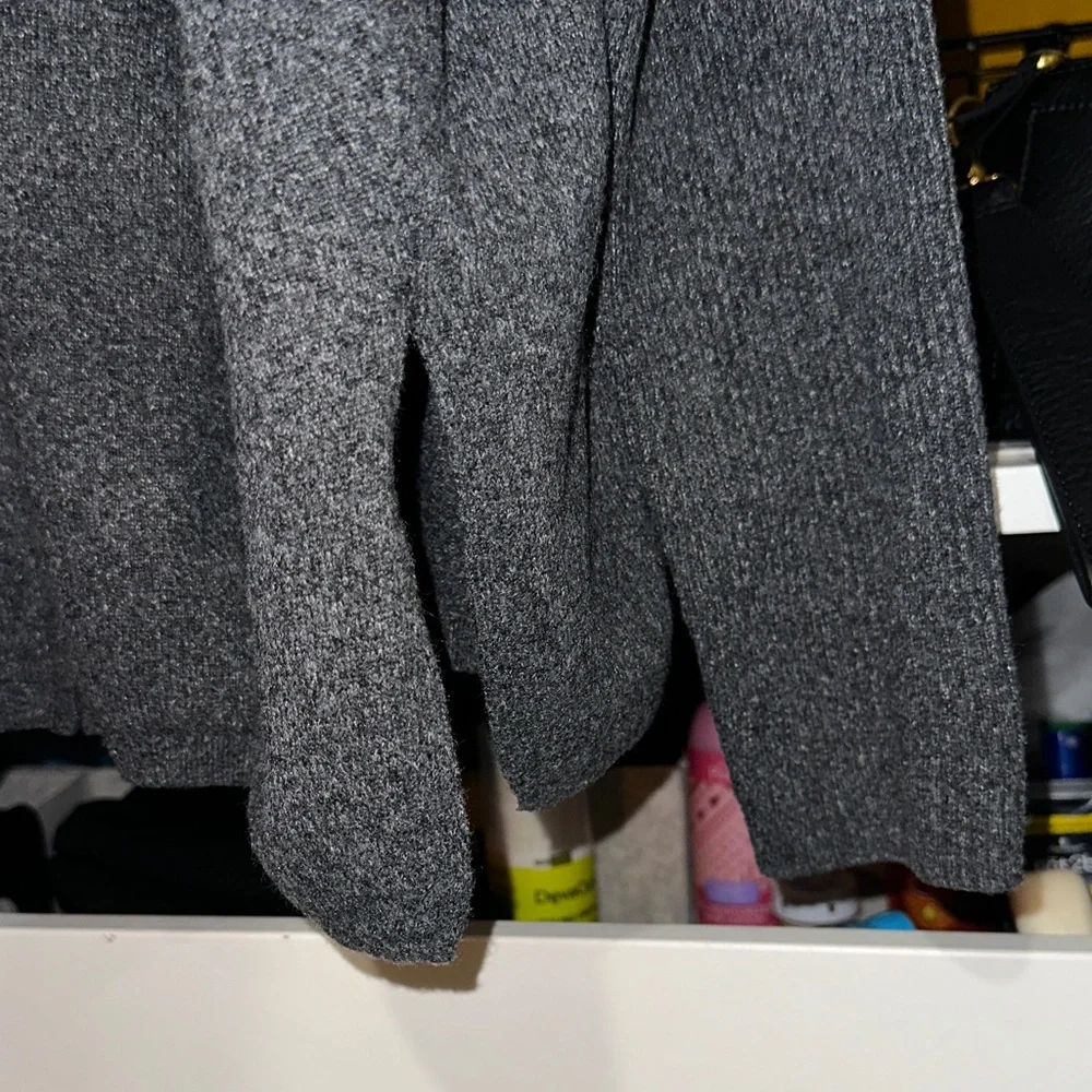 Nordstrom Halogen Charcoal Gray Full-Zip Knit lightweight Jacket - Picture 10 of 15